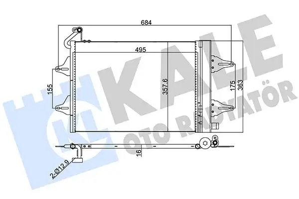 KALE 390700 Klima Radyatörü