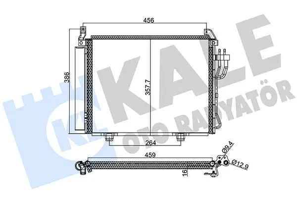 KALE 391800 Klima Radyatörü 976060X010