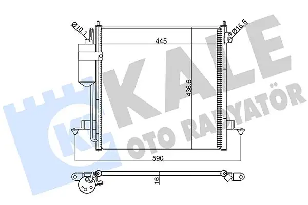 KALE 393100 Klima Radyatörü MN123606
