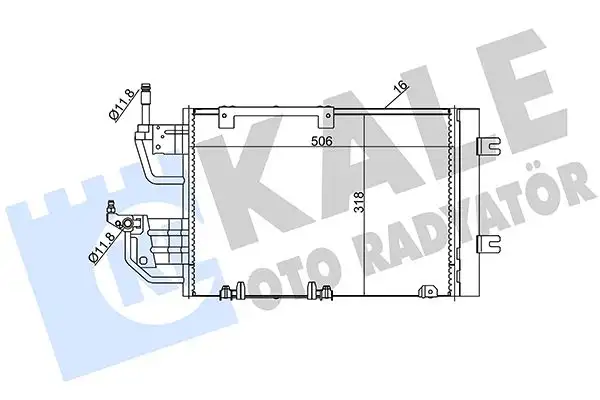 KALE 393500 Klima Radyatörü