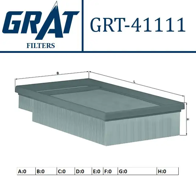 GRAT 41111 Hava Filtresi 16546AW300