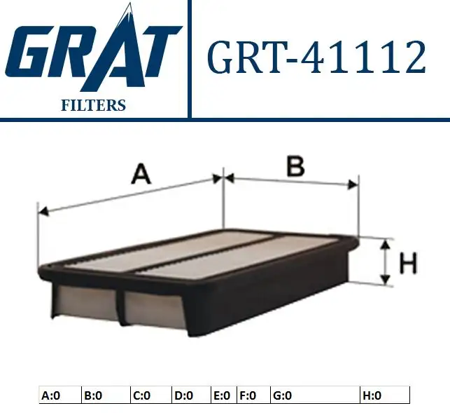 GRAT 41112 Hava Filtresi 165464BA1A