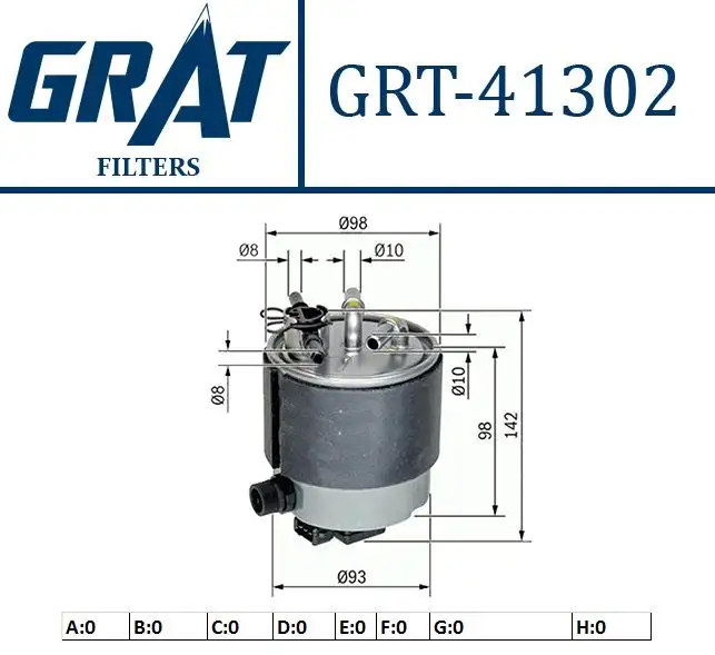 GRAT 41302 Yakıt Filtresi 16400JD52C