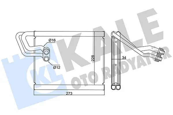 KALE 416940 Klima Radyatörü 971391J000