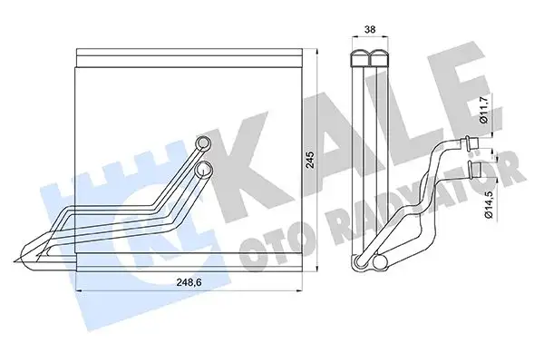 KALE 416960 Klima Radyatörü