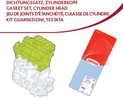 CORTECO 418364P (83418364) Motor Takım Conta (Üst)