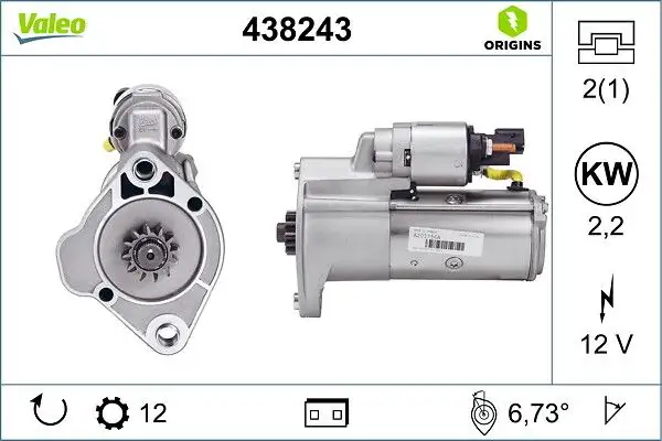 VALEO 438243 Marş Motoru
