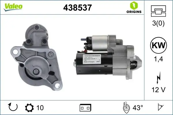 VALEO 438537 Marş Motoru