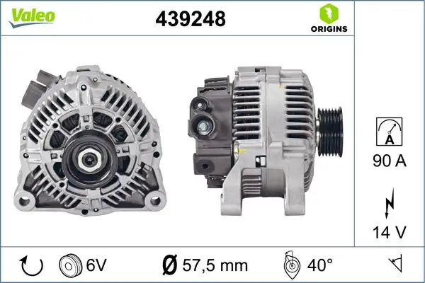 VALEO 439248 Şarj Dinamosu