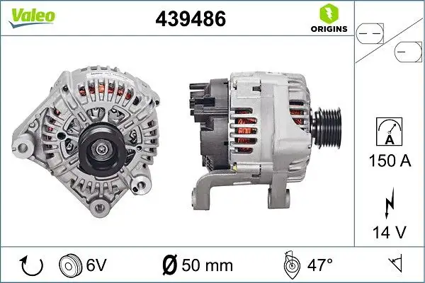 VALEO 439486 Şarj Dinamosu