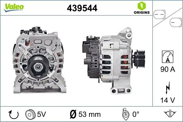 VALEO 439544 Şarj Dinamosu A2661541202