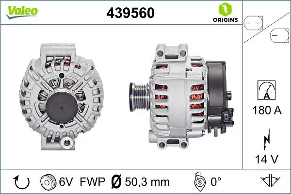 VALEO 439560 Şarj Dinamosu 12317525376