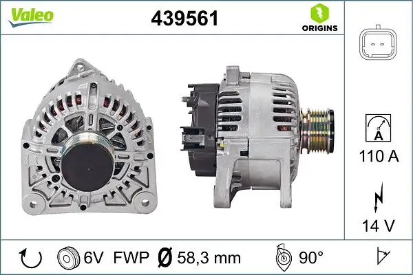 VALEO 439561 Şarj Dinamosu