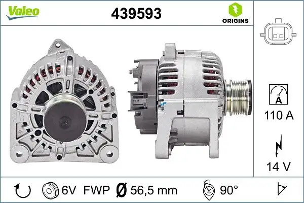VALEO 439593 Şarj Dinamosu