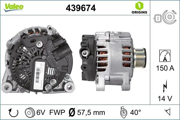 VALEO 439674 Şarj Dinamosu