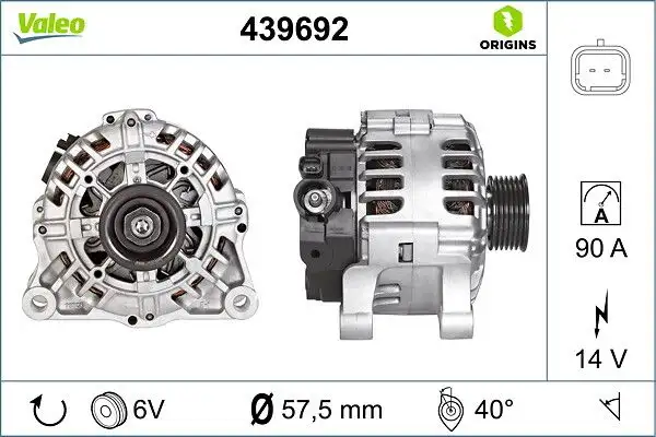 VALEO 439692 Şarj Dinamosu