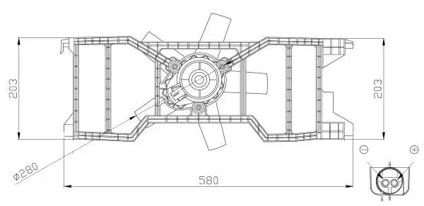 NRF 47944 Fan Motoru