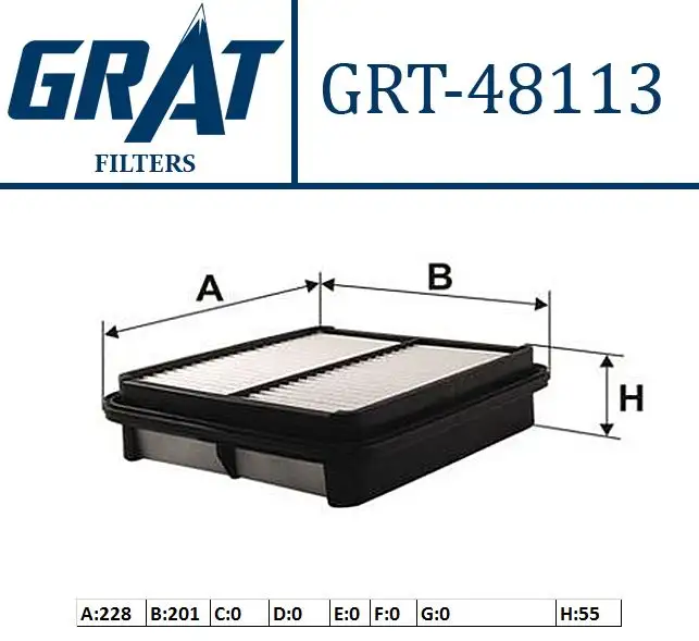 GRAT 48113 Hava Filtresi 1378077