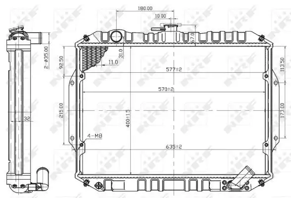 NRF 503486 Radyatör MB356390
