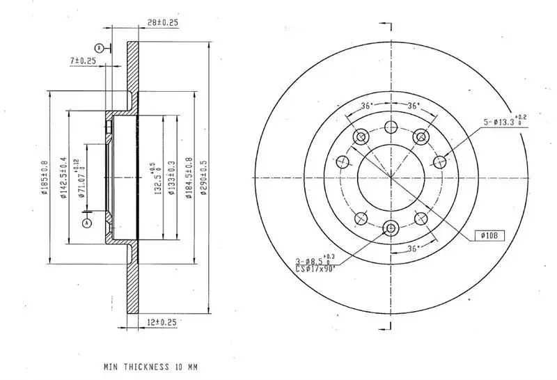 MGA 50681 Arka Fren Diski 1609583080