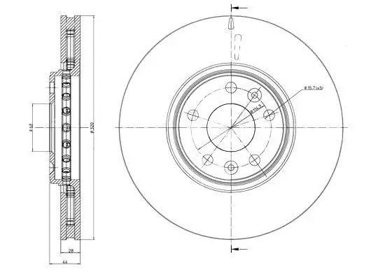 MGA 50745 Ön Fren Diski 402064155R