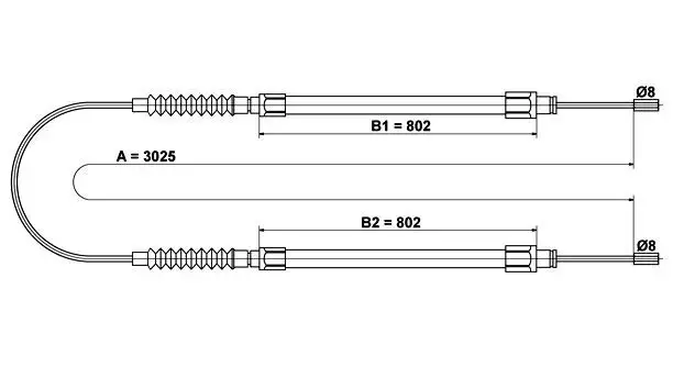 MGA 53170 El Fren Halatı (Arka) 4745G3