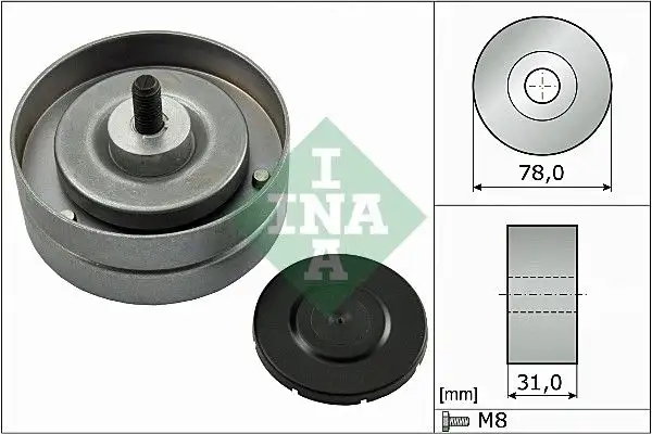 INA 532046310 Alternatör Gergi Rulmanı 077109244F
