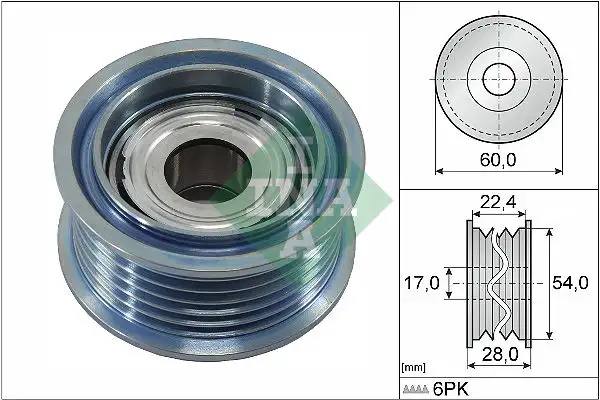 INA 532090010 Alternatör Gergi Rulmanı 059903341R