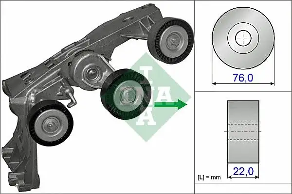 INA 534043110 Kayış Gergi Kütüğü A2662000970