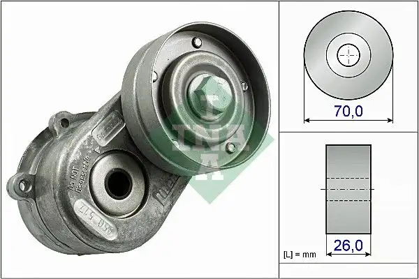 INA 534044810 Kayış Gergi Kütüğü 04861630AB