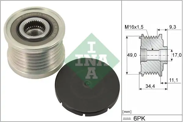 INA 535007510 Alternatör Kasnağı