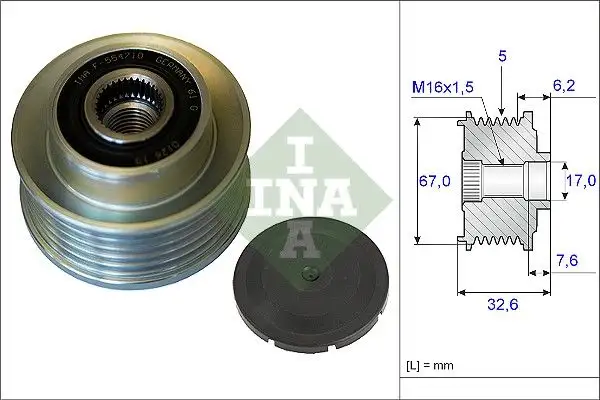 INA 535009710 Alternatör Kasnağı