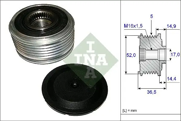 INA 535012910 Alternatör Kasnağı A2661541302