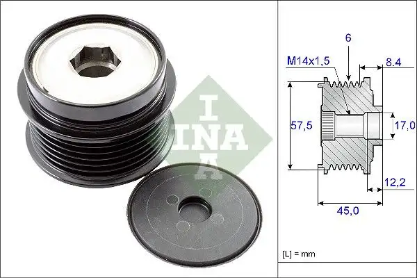 INA 535017410 Alternatör Kasnağı