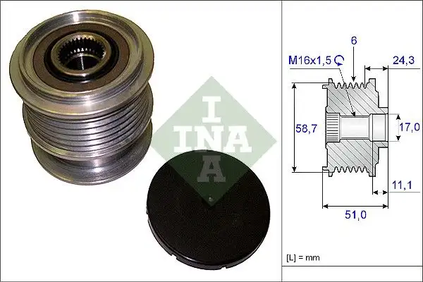 INA 535020010 Alternatör Kasnağı