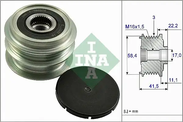 INA 535026910 Alternatör Kasnağı