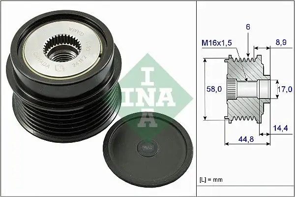 INA 535027110 Alternatör Kasnağı