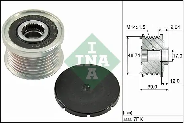 INA 535027510 Alternatör Kasnağı