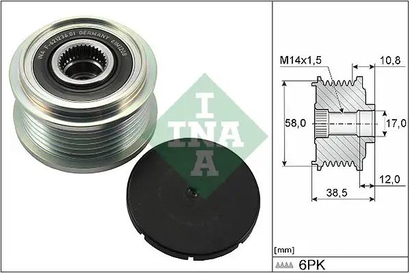 INA 535030310 Alternatör Kasnağı