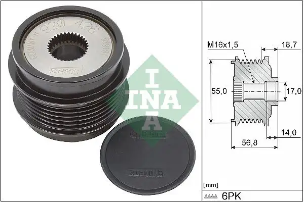 INA 535034110 Alternatör Kasnağı A2741550000