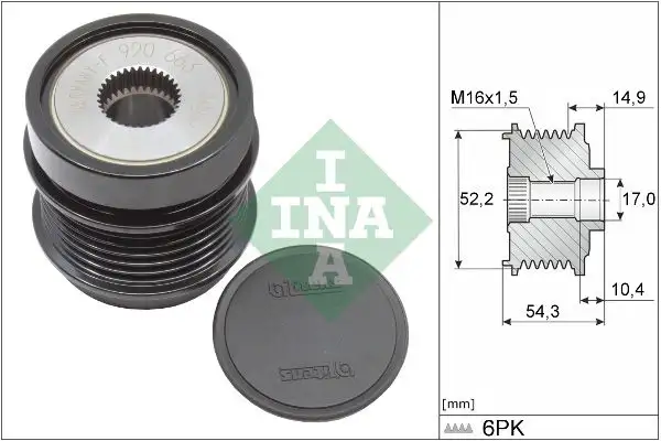 INA 535034210 Alternatör Kasnağı A0009069405