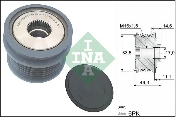 INA 535036410 Alternatör Kasnağı