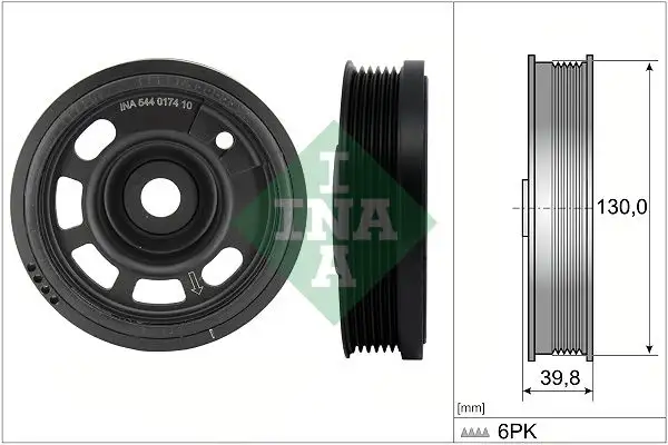 INA 544017410 Krank Kasnağı 04C105243T
