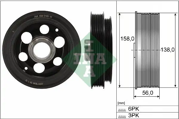 INA 544018010 Krank Kasnağı