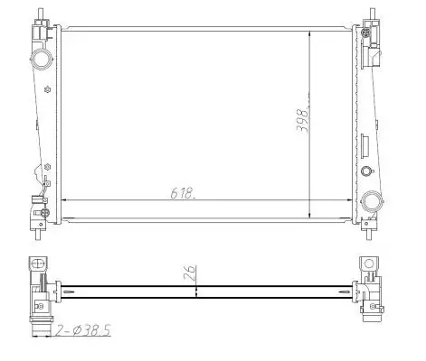 NRF 550005 Radyatör 51840476