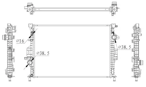 NRF 550006 Radyatör CV618005FA