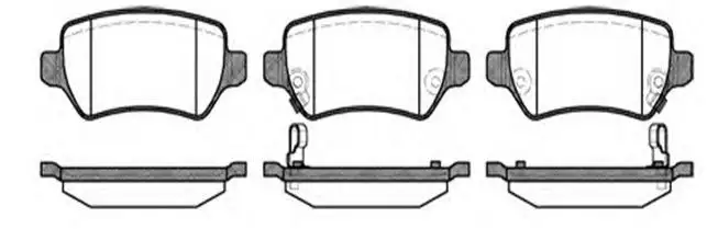 MGA 55185 Arka Fren Balatası 1605995