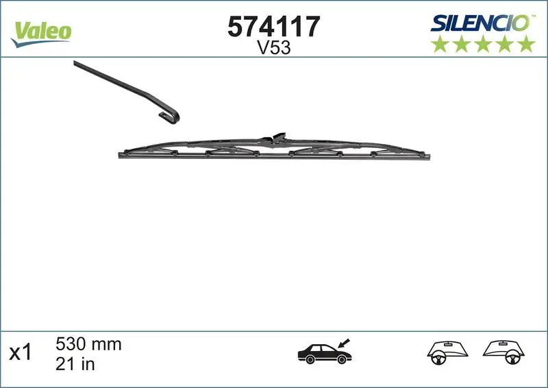 VALEO 574117 Silecek Süpürgesi (Tek)