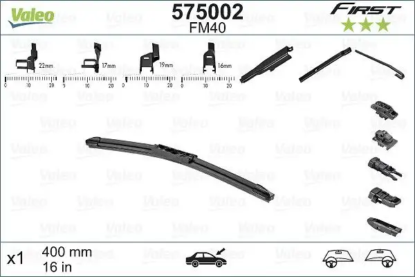 VALEO 575002 Silecek Süpürgesi (Tek) HR806912