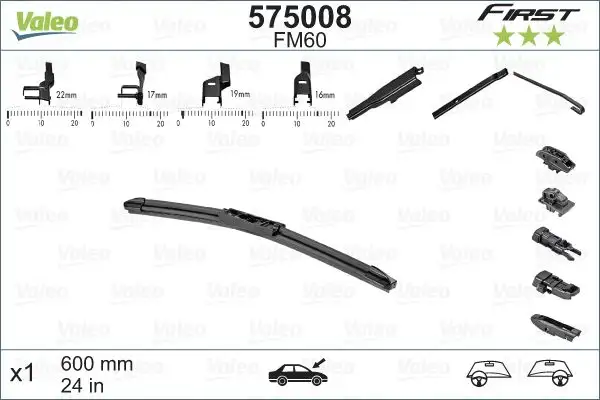 VALEO 575008 Silecek Süpürgesi (Tek)